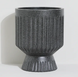 Sable Pedestal Series – Textured Elevated Planter