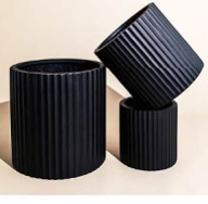 Ribbed Elegance Collection – Modern Grooved Planters